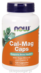 NOW Foods Cal-Mag Caps Wapń Magnez Cynk Mangan 240kaps