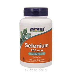 NOW Foods Selen 200mcg 180kaps