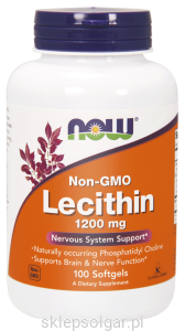 NOW Foods Lecytyna (bez GMO) 1200 mg – 200 kap