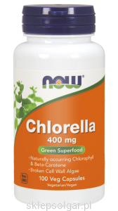 NOW Foods Chlorella 400 mg – 100 kaps