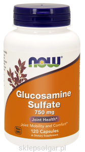 NOW Foods Glukozamina Sulfate – Siarczan glukozaminy 750 mg – 240 kaps