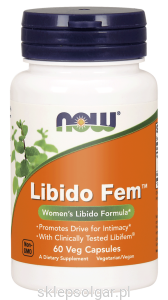 NOW Foods Libido Fem™ – 60 kaps Kozieradka Maca