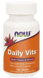 NOW Foods Daily Vit’s – Podstawowy kompleks witaminowo-mineralny – 100 tab