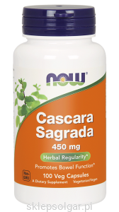 NOW Foods Cascara Sagrada 450 mg – 100 kaps