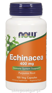 NOW Foods Echinacea – Jeżówka purpurowa 400 mg – 100 kaps
