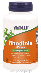 NOW Foods Rhodiola Różeniec Górski 500mg 60kaps