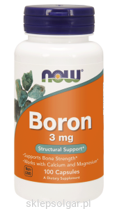 NOW Foods Boron 3 mg – 100 kaps