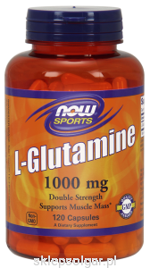 NOW Foods L- glutamina – 1000 mg – 120 kaps