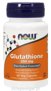 NOW Foods Glutathione 250 mg – 60 kaps L-Glutation