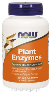 NOW Foods Plant Enzymes – Wsparcie zdrowego trawienia* – 120 kaps