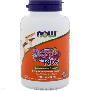 NOW Foods BerryDophilus – probiotyk dla dzieci – 120 tabletek do ssania