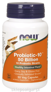 NOW Foods Probiotic-10® 50 miliardów jednostek – 50 kaps