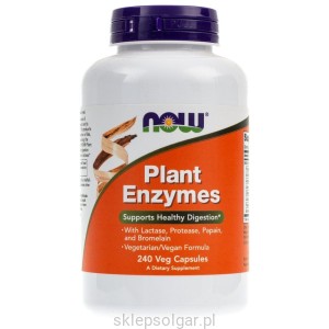 NOW Foods Plant Enzymes – Wsparcie zdrowego trawienia* – 240kaps