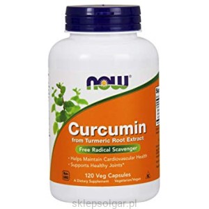 NOW Foods Curcumin – Kurkumina ekstrakt – 120 kaps Kurkuma