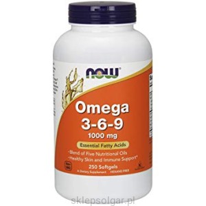 NOW Foods Omega 3-6-9, 1000 mg 250kaps