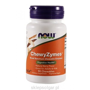 NOW Foods ChewyZymes™ 90 tab Enzymy Amylaza