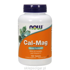 NOW Foods Cal-Mag Stress Formula 100 tab Wapń Magnez