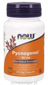 NOW Foods Pycnogenol® wyciąg z kory sosny śródziemnomorskiej 30 mg – 30 kaps