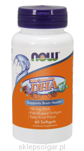 NOW Foods DHA 100 mg dla dzieci 60 kaps