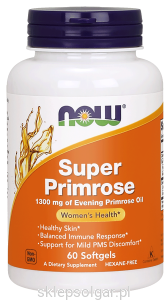 NOW Foods Super Primrose Super Olej z Wiesiołka 60 kaps