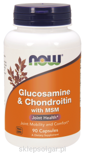 NOW Foods Glukozamina Chondroityna MSM 180kaps
