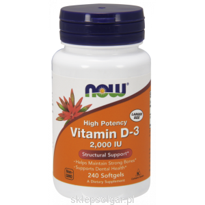NOW Foods Witamina D3 2000 IU 240 kaps