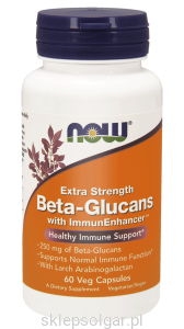 NOW Foods Beta-Glucans with ImmunEnhancer™ 250mg 60 kaps Glukan