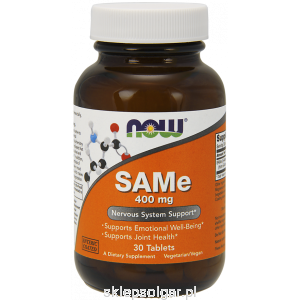 NOW Foods SAMe 400 mg – 30 tabletek SAM-e