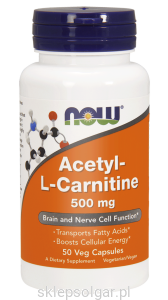 NOW Foods ALC 500mg Acetyl-L Karnityna 50kaps