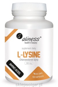 Aliness L-Lysine (chlorowodorek) 500 mg x 100 Vege caps.