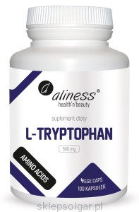 Aliness L-Tryptophan 500 mg Vege caps.