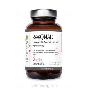 ResQNAD Resveratrol & Quercetin & NAD+ (resweratrol, kwercetyna, NAD) (60 kapsułek) - suplement diety