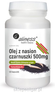 Aliness Olej z nasion czarnuszki 2% 500 mg x 120 caps