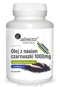 Aliness Olej z nasion czarnuszki 2% 1000 mg x 60 caps