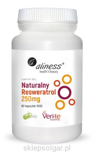 Naturalny Resweratrol Veri-Te 250mg x 60 Vege caps.