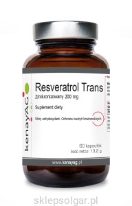 Resweratrol trans - zmikronizowany 200 mg (60 kapsułek) - suplement diety