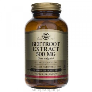 Solgar Wyciąg z buraków 500 mg - 90 kaps Beetroot Buraka
