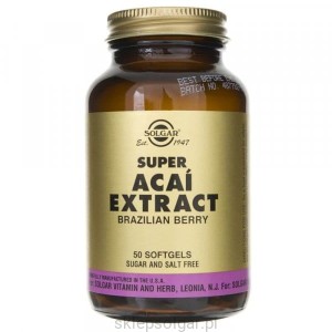 Solgar Super Acai ekstrakt z brazylijskiej jagody - 50 kaps