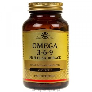 Solgar Omega 3-6-9 z ryb, siemienia lnianego i ogórecznika