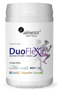 Aliness Duoflexin® 200 g, mocne stawy i kości 100% natural x 200 g proszek