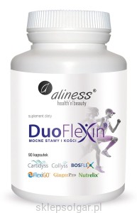 Aliness Duoflexin® 90 kapsułek, mocne stawy i kości 100% natural x 90 Vege caps
