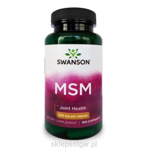 Swanson MSM 500mg 100kap  siarka