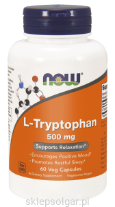 NOW Foods L-Tryptophan 500 mg – L-tryptofan – 60 kaps