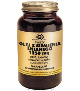 SOLGAR OLEJ Z SIEMIENIA LNIANEGO 90 KAPS