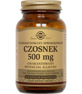 SOLGAR STANDARYZOWANY CZOSNEK ORGANICZNY 90 KAPS