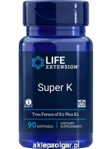 Super K (witamina K) LifeExtension (90 kapsułek) - suplement diety