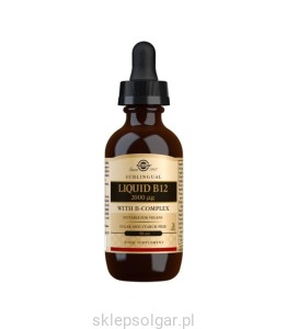 SOLGAR SUBLINGUAL LIQUID WITAMINA B12 2000 B-COMPLEX 59ML