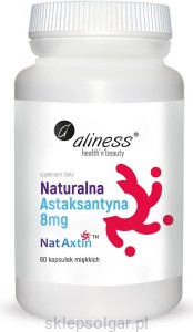 Aliness  Astaksantyna Naturalna Astaxantyna  8mg x 60 caps 