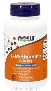 NOW Foods L-Methionine 500 mg Metionina