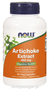 NOW Foods Artichoke Extract – ekstrakt z karczocha 450 mg – 90 kaps
